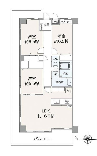ネオハイツ宮前町の間取り