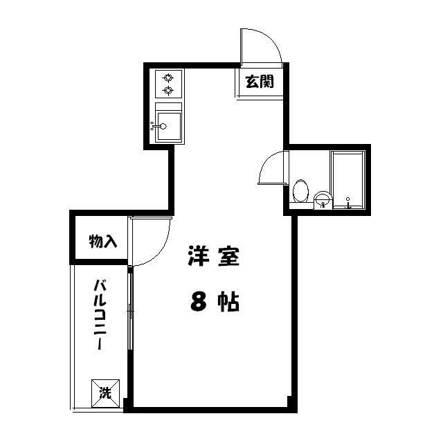五島ハイツの間取り|間取りです。