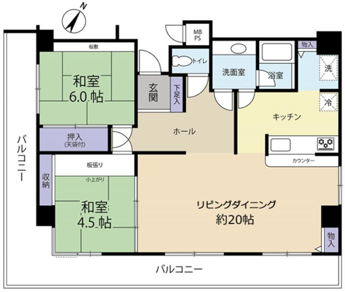 【間取り】 | アーバンヒルズ湯河原　2階