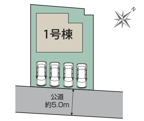 【区画図】 | 深谷市緑ケ丘3期　LiveleGarden.s　新築戸建　全1棟　1号棟 | 1号棟