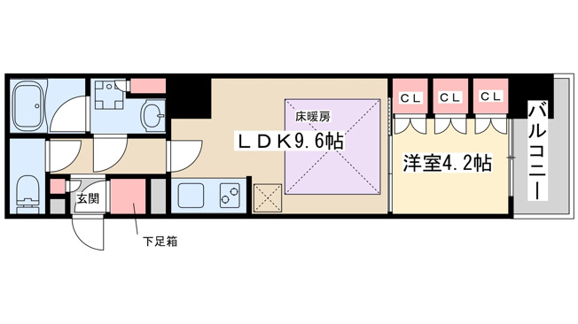 【間取り】 | アーバネックス江坂広芝