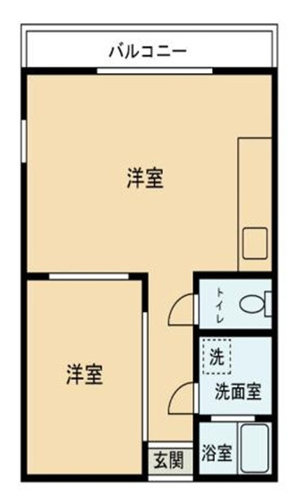 【間取り】 | 池袋マンションヒルハイム | 南向きのお部屋なので、陽当たり・通風良好です！