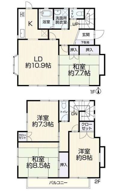 船橋市飯山満町2丁目の間取り