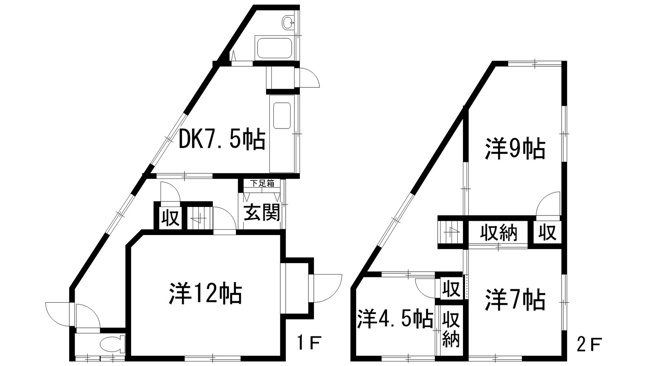 【間取り】 | ペディハウス川西花屋敷1丁目戸建