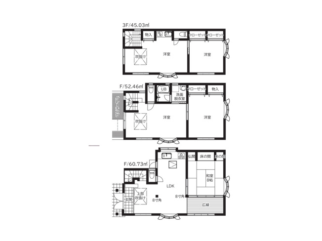 【間取り】 | 台町中古戸建 | 5つの居室とゆとりあるLDKを備えた5LDKの中古戸建。大家族や二世帯居住にも対応できる余裕の間取りです。堂々とした外観と機能的な内装を兼ね備え、長く安心して暮らせる一邸です。ぜひ現地でご覧ください。