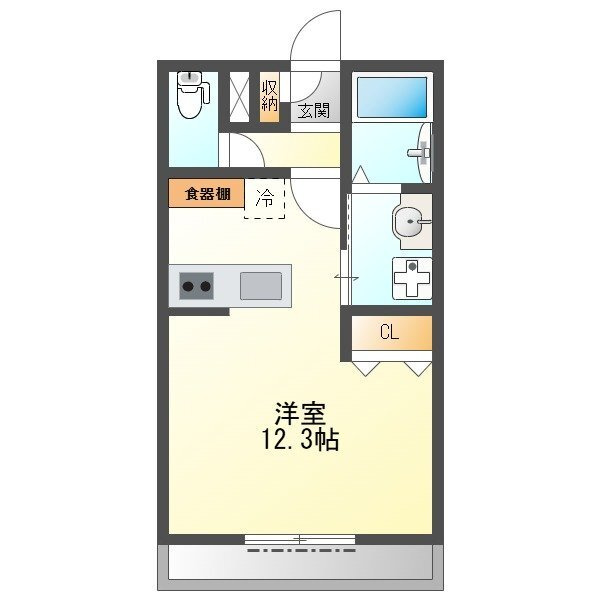 ベルクレスト大岩参番館の間取り