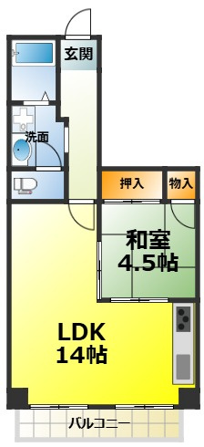 新栄ハイツの間取り