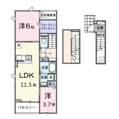 グラン　イリーデの間取り