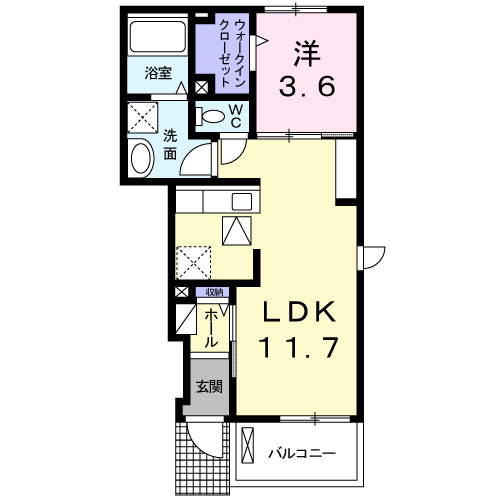 サニー　ブライト　Ⅲの間取り