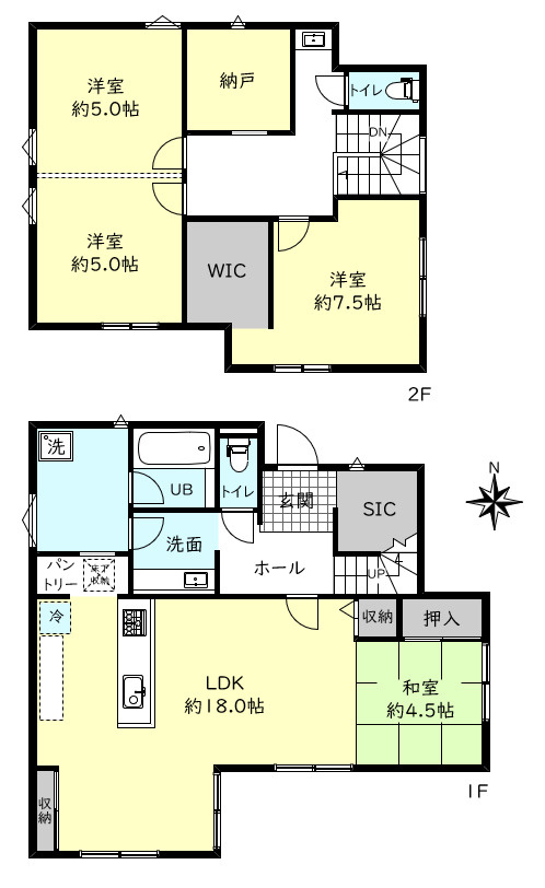 加古郡稲美町加古戸建の間取り