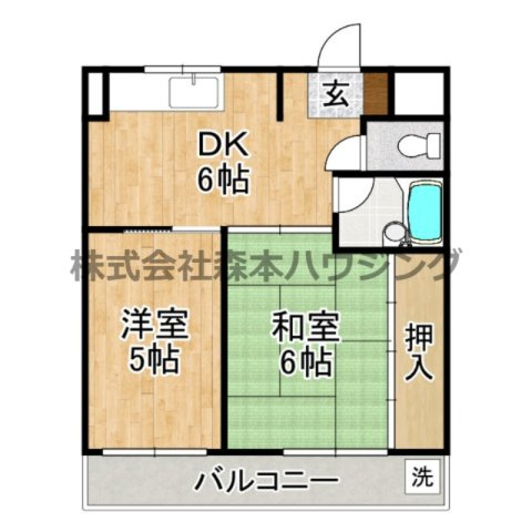 【間取り】 | 　WESTヒルズ門真南