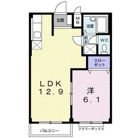 エルディム茂作の間取り