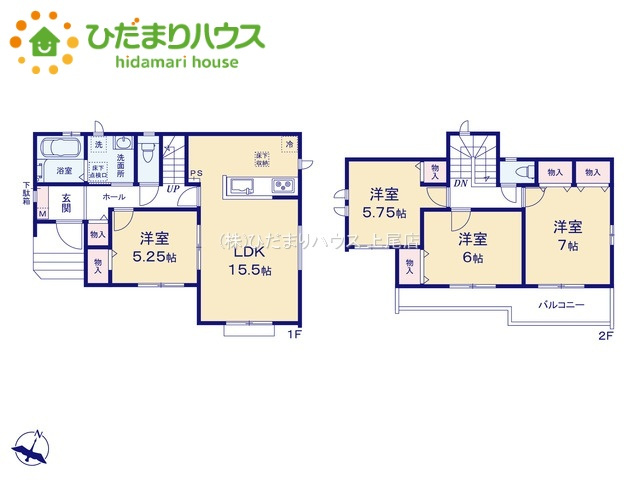 第11上尾向山　新築戸建　ハートフルAの間取り
