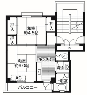 【間取り】 | ビレッジハウス仏田1号棟