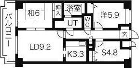 グラン・ディア新瑞の間取り