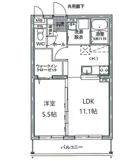 コントレイルツルサキの間取り