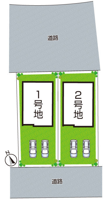 神戸市北区東有野台　新築一戸建ての区画図|全2区画