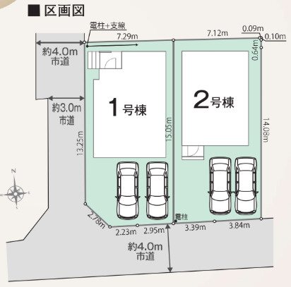 【区画図】 | ご家族様のプライベート空間が確保できる素敵な間取りです。また敷地ゆったりですので、おうち時間を楽しむのにもぴったりですね♪