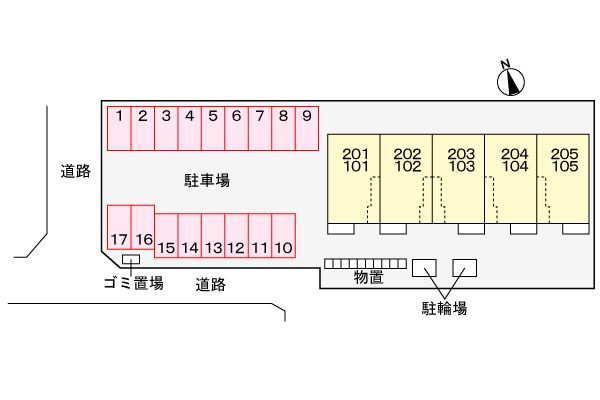 サイモンＦＩＶＥの駐車場
