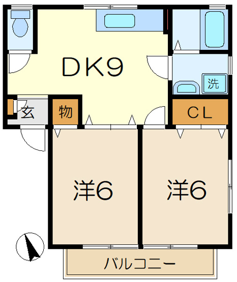 【間取り】 | マリーク壱番館