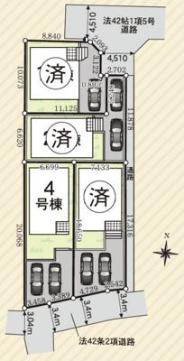 【区画図】 | 横浜市瀬谷区阿久和西第10 新築戸建 全4棟