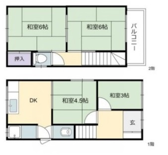 東垂水３丁目　中古戸建　収益の間取り