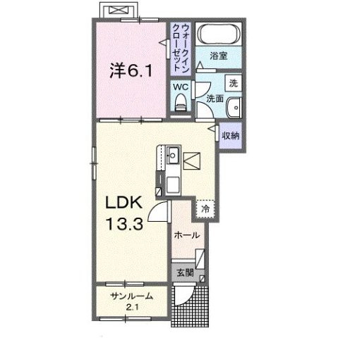 シェリル　Ｈの間取り