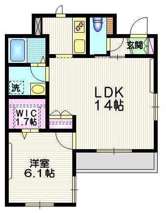 Maison des amisの間取り|★１．７帖ウォークインクローゼット付き★