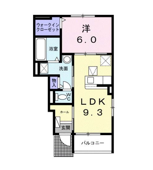 エレガンシアCの間取り