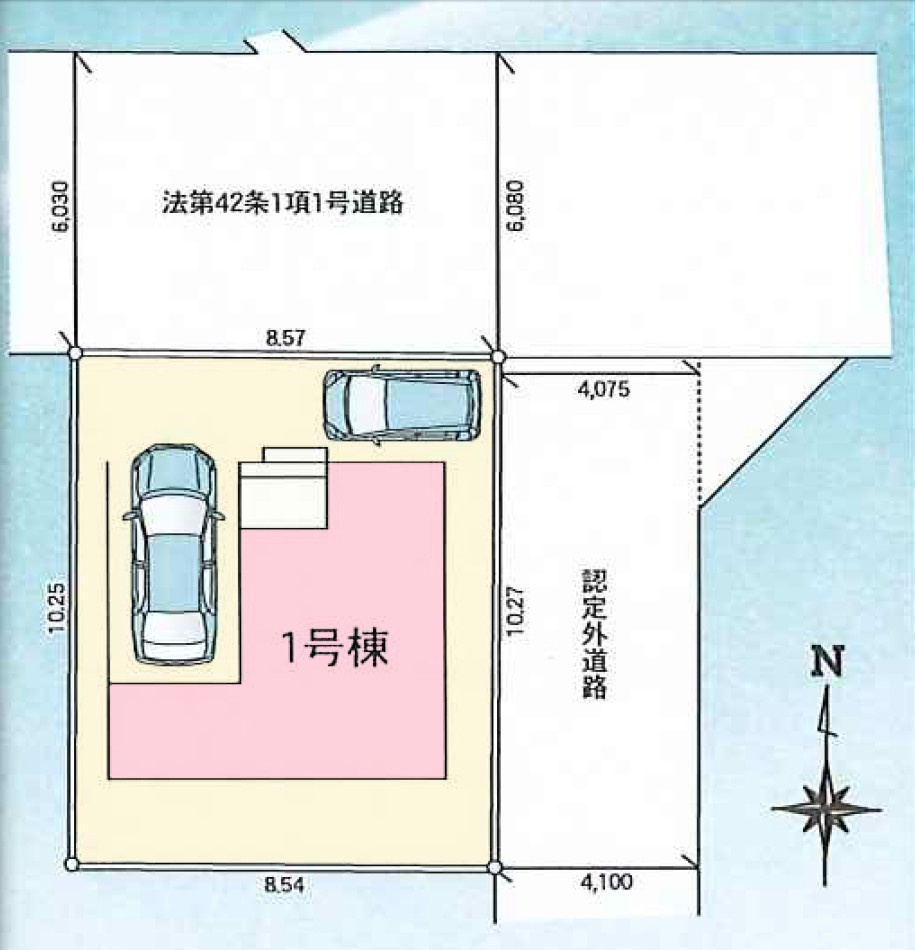 【新築戸建】前橋市天川原町1丁目01期の区画図|区画図
