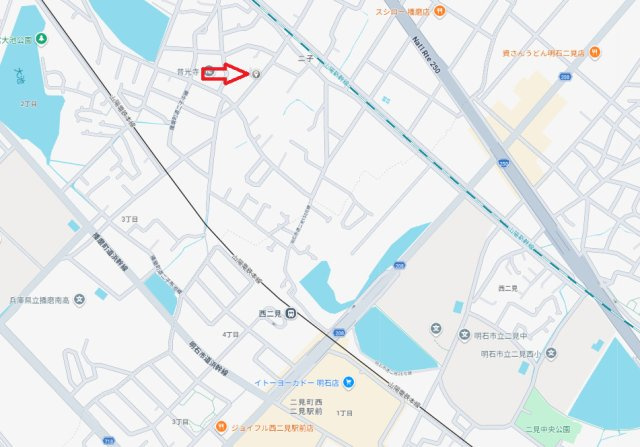 加古郡播磨町二子02期（全3棟）2号棟の地図