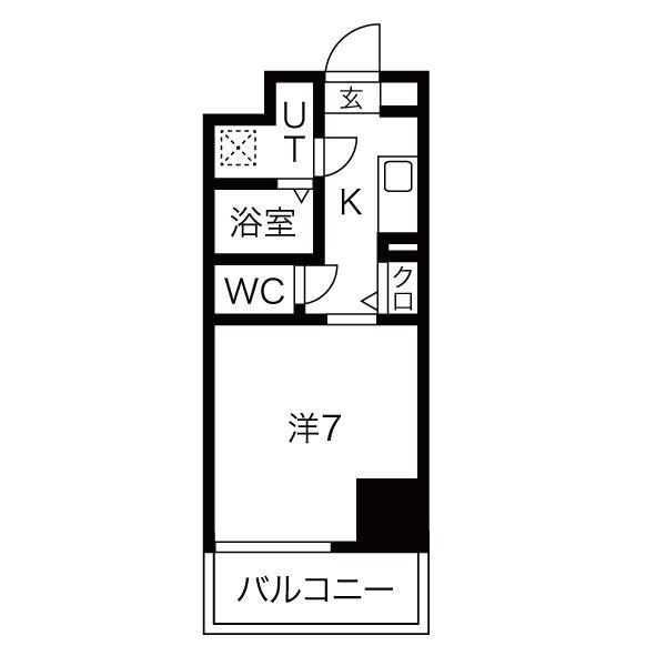 プランドール大手前レジデンスの間取り