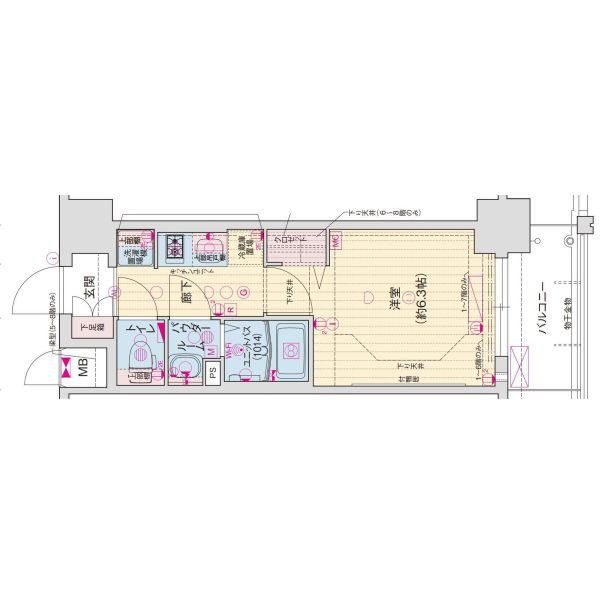 プレサンス淡路駅前の間取り
