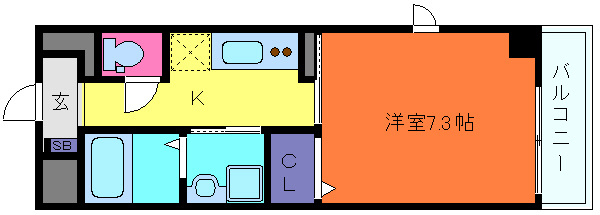Ｔ’ｓ ＣＵＢＥ ＺＥＲＯの間取り