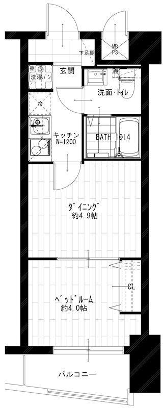 ライオンズマンション横浜駅東の間取り