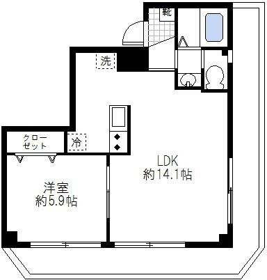 エステ浅草壱番館の間取り