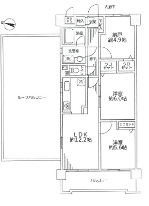 【間取り】 | ベルドゥムール草加松原