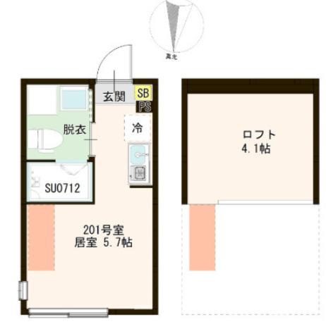 練馬区貫井３丁目のアパートの間取り