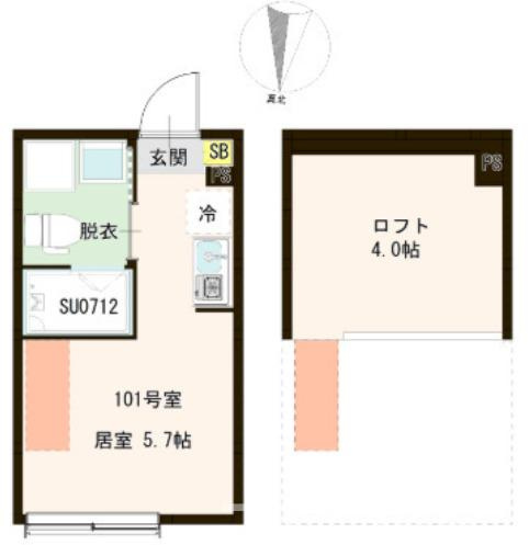 練馬区貫井３丁目のアパートの間取り