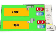 古賀市久保4期　2号棟の区画図
