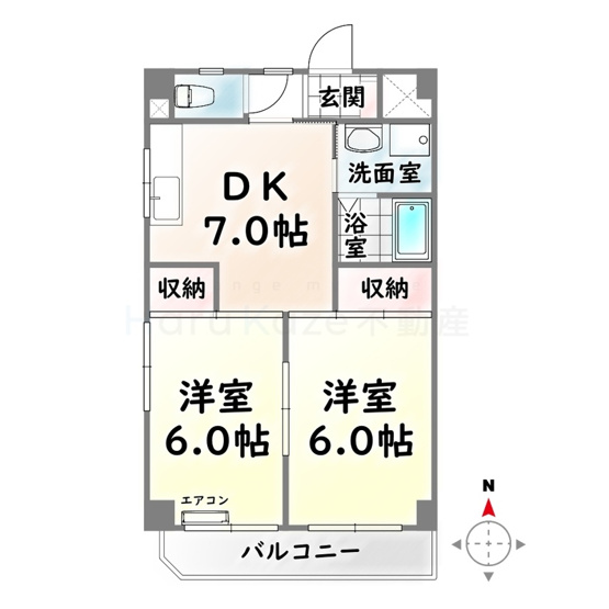 【間取り】 | 山田ハイツ【名古屋市賃貸・都市ガス】