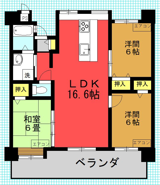 Ｍａ．サンセヴェリアの間取り