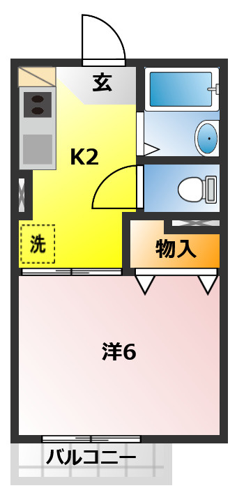 旭ハイツの間取り