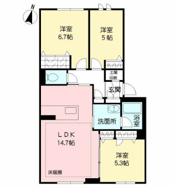 MASTメゾンC棟の間取り