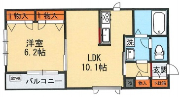 D-Flatの間取り