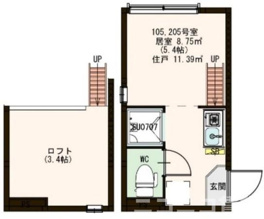 豊島区南長崎２丁目のアパートの間取り
