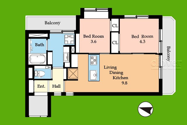 【間取り】 | 目黒ダイカンプラザ | お部屋の間取り図です。機能的な造りをご確認ください。～即日のご見学可能～　お問合せはお気軽に。