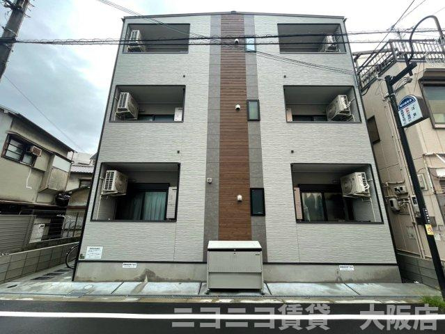 大阪市東淀川区相川２丁目のアパートの外観