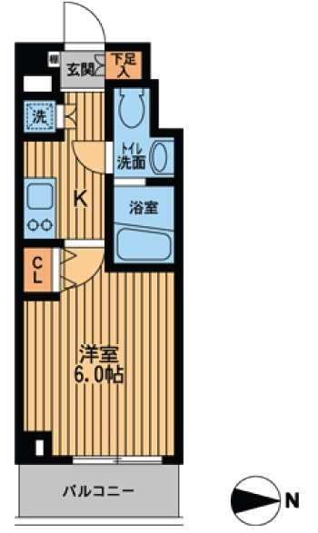 プライムアーバン中野上高田の間取り|★間取り図★掲載間取り図反転タイプ