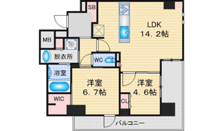 【間取り】 | S-RESIDENCE徳川altano | 略図の為、現状優先